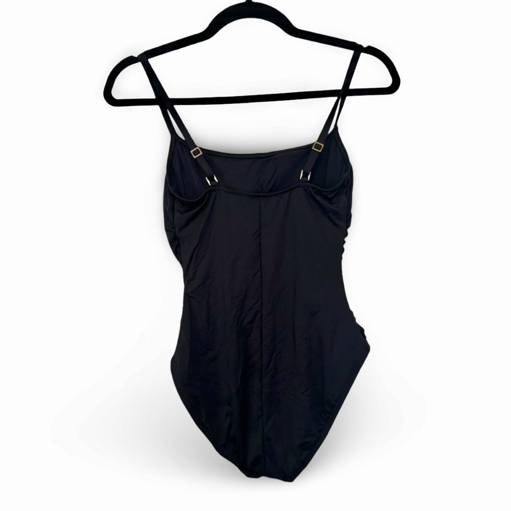 La Blanca Island Goddess One Piece Black Swimsuit Size 10 - Picture 7 of 8